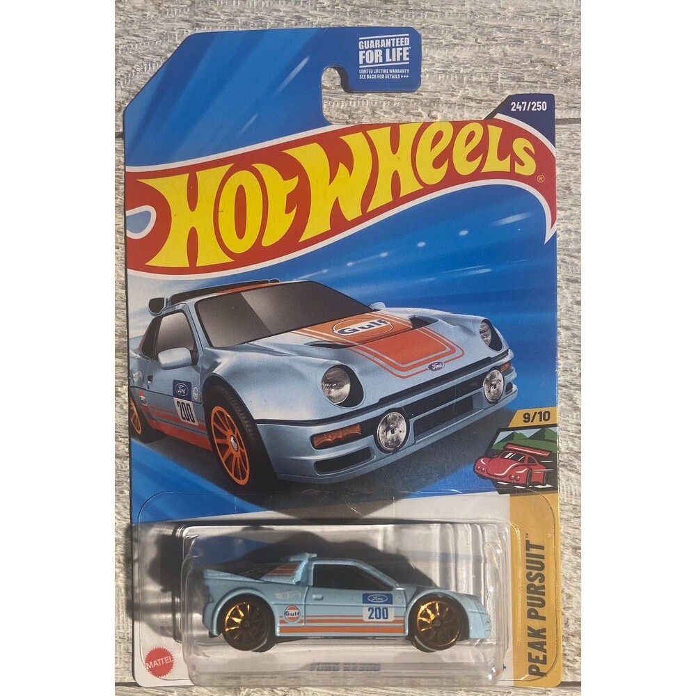 2025 Hot Wheels #247 Ford RS200 BLUE
